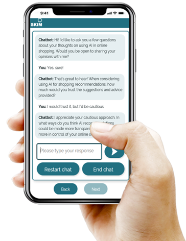 SKIM AI Chatbot for consumer research