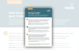 Cheat sheet “How to use AI to elevate your insights strategy”